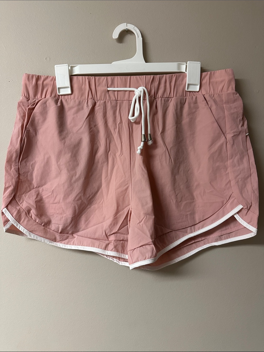 White Birch Dusty Rose Drawstring Shorts Size XL